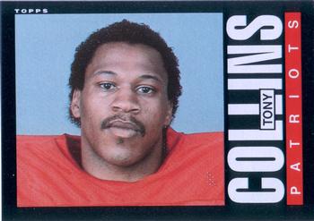 #322 Tony Collins - New England Patriots - 1985 Topps Football