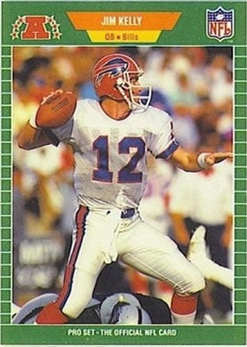 #22 Jim Kelly - Buffalo Bills - 1989 Pro Set Football