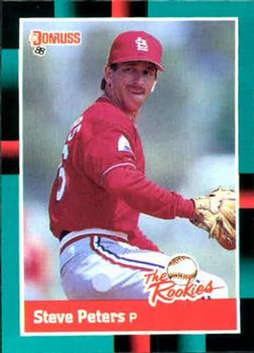 #22 Steve Peters - St. Louis Cardinals - 1988 Donruss The Rookies Baseball