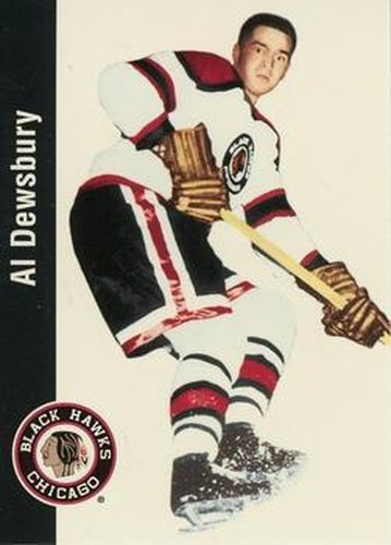 #22 Al Dewsbury - Chicago Blackhawks - 1994 Parkhurst Missing Link 1956-57 Hockey
