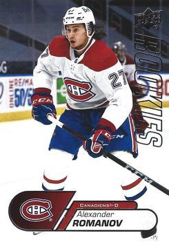 #22 Alexander Romanov - Montreal Canadiens - 2020-21 Upper Deck NHL Star Rookies Box Set Hockey