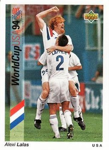 #22 Alexi Lalas - USA - 1993 Upper Deck World Cup Preview English/Spanish Soccer