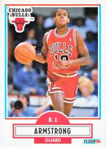 #22 B.J. Armstrong - Chicago Bulls - 1990-91 Fleer Basketball
