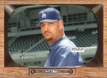 #22 Brad Penny - Los Angeles Dodgers - 2004 Bowman Heritage Baseball