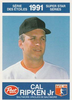 #22 Cal Ripken Jr. - Baltimore Orioles - 1991 Post Canada Super Star Series Baseball