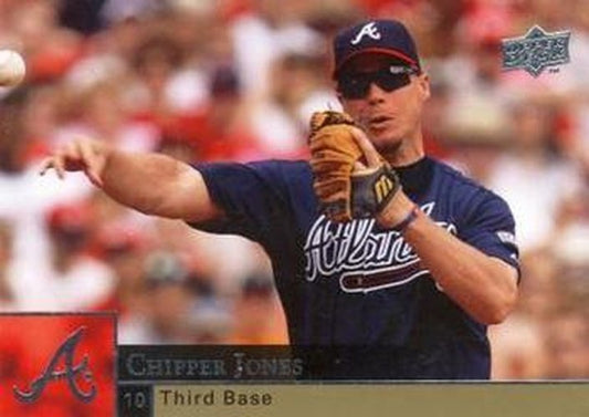 #22 Chipper Jones - Atlanta Braves - 2009 Upper Deck Baseball