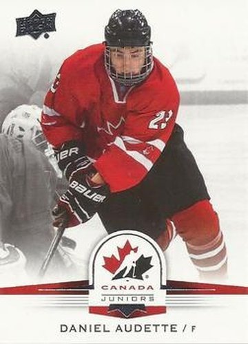 #22 Daniel Audette - Canada - 2014-15 Upper Deck Team Canada Juniors Hockey