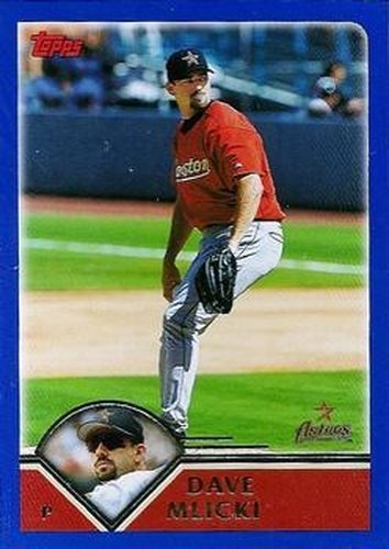#22 Dave Mlicki - Houston Astros - 2003 Topps Baseball