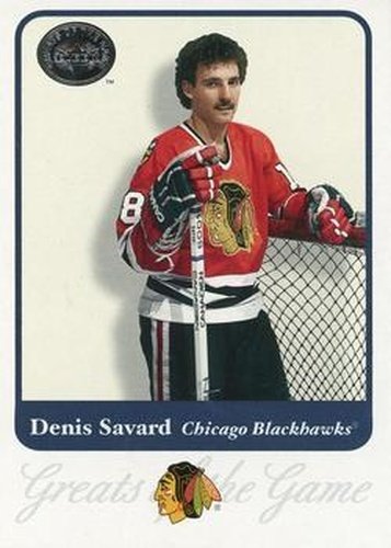#22 Denis Savard - Chicago Blackhawks - 2001-02 Fleer Greats of the Game Hockey