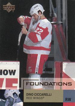 #22 Dino Ciccarelli - Detroit Red Wings - 2002-03 Upper Deck Foundations Hockey