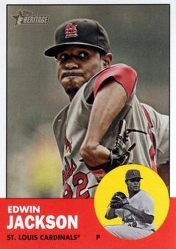 #22 Edwin Jackson - St. Louis Cardinals - 2012 Topps Heritage Baseball