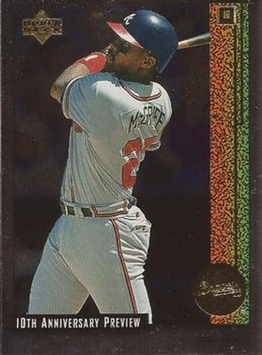 #22 Fred McGriff - Atlanta Braves - 1998 Upper Deck - 10th Anniversary Preview Baseball