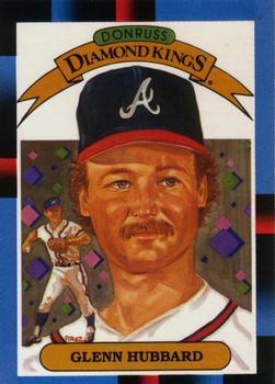 #22 Glenn Hubbard - Atlanta Braves - 1988 Leaf Baseball