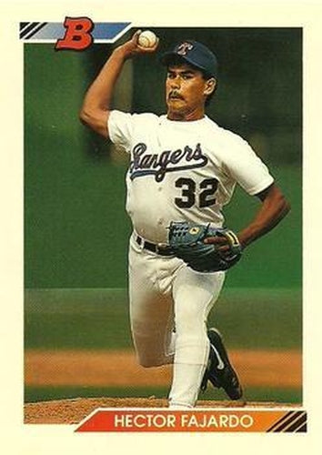 #22 Hector Fajardo - Texas Rangers - 1992 Bowman Baseball