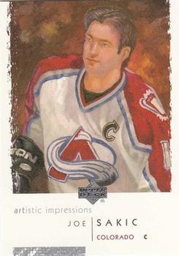 #22 Joe Sakic - Colorado Avalanche - 2002-03 UD Artistic Impressions Hockey