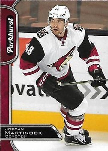 #22 Jordan Martinook - Arizona Coyotes - 2016-17 Parkhurst - Red Hockey