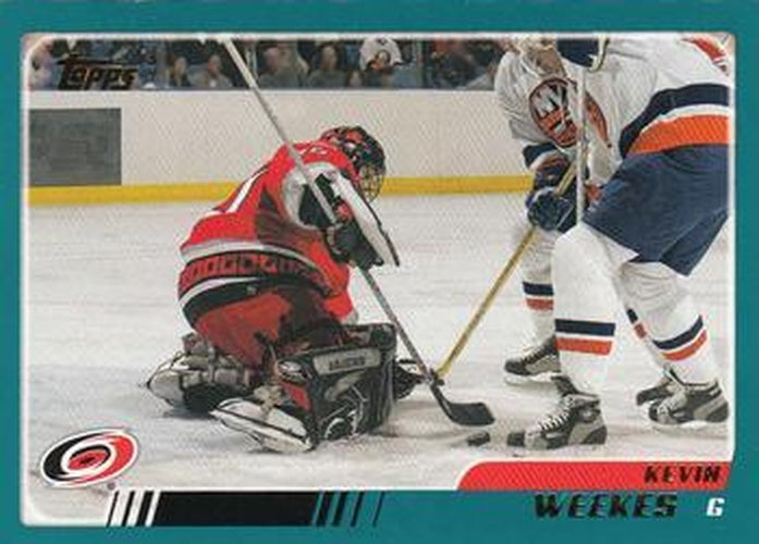 #22 Kevin Weekes - Carolina Hurricanes - 2003-04 Topps Hockey