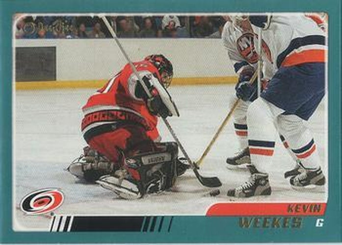#22 Kevin Weekes - Carolina Hurricanes - 2003-04 O-Pee-Chee Hockey