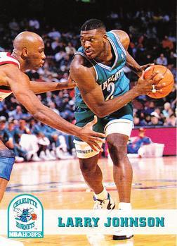 #22 Larry Johnson - Charlotte Hornets - 1993-94 Hoops Basketball