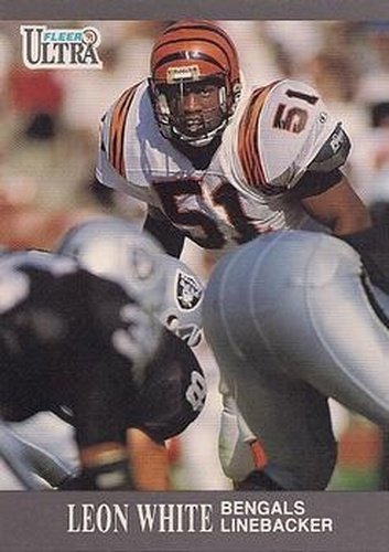 #22 Leon White - Cincinnati Bengals - 1991 Ultra Football