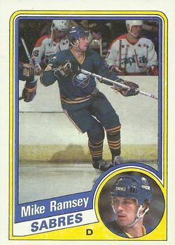 #22 Mike Ramsey - Buffalo Sabres - 1984-85 Topps Hockey