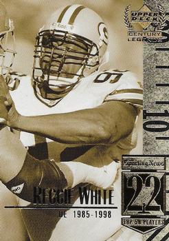 #22 Reggie White - Green Bay Packers - 1999 Upper Deck Century Legends Football