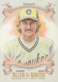 #22 Robin Yount - Milwaukee Brewers - 2021 Topps Allen & Ginter Baseball