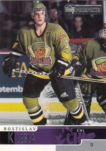 #22 Rostislav Klesla - Brampton Battalion - 1999-00 Upper Deck Prospects Hockey