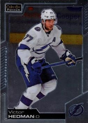 #22 Victor Hedman - Tampa Bay Lightning - 2020-21 O-Pee-Chee Platinum Hockey