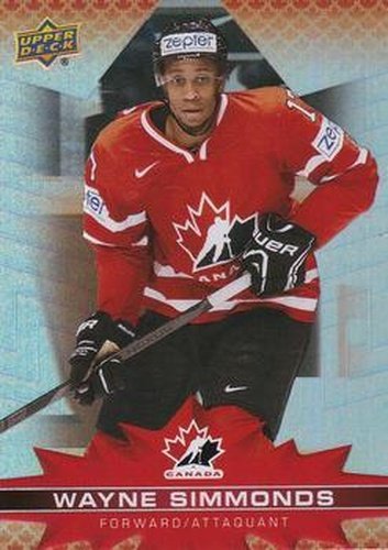 #22 Wayne Simmonds - Canada - 2021-22 Upper Deck Tim Hortons Team Canada Hockey