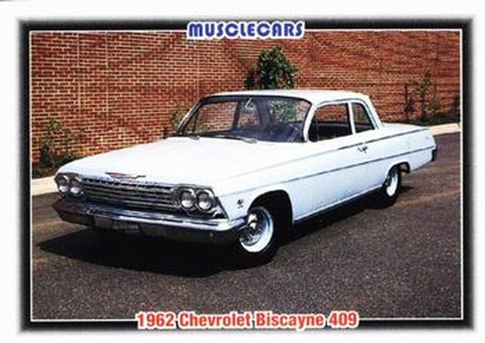 #22 1962 Chevrolet Biscayne 409 - 1992 Collect-A-Card Muscle Cars