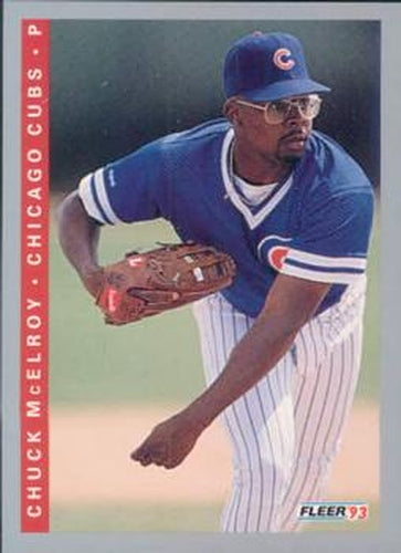 #22 Chuck McElroy - Chicago Cubs - 1993 Fleer Baseball