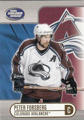 #22 Peter Forsberg - Colorado Avalanche - 2003-04 Pacific Calder Hockey