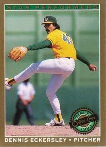 #22 Dennis Eckersley - Oakland Athletics - 1993 O-Pee-Chee Premier Baseball - Star Performers