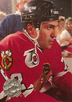 #22 John Tonelli - Chicago Blackhawks - 1991-92 Pro Set Platinum Hockey