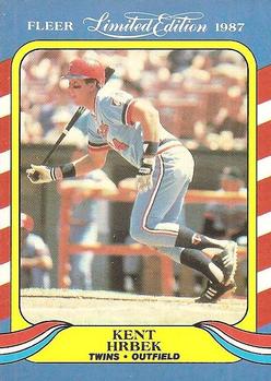 #22 Kent Hrbek - Minnesota Twins - 1987 Fleer Limited Edition Baseball