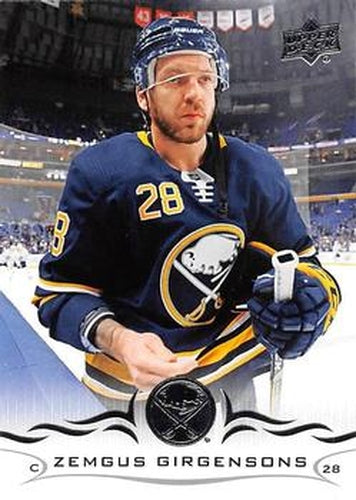 #22 Zemgus Girgensons - Buffalo Sabres - 2018-19 Upper Deck Hockey