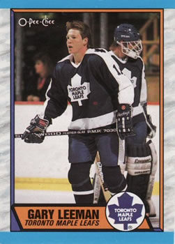 #22 Gary Leeman - Toronto Maple Leafs - 1989-90 O-Pee-Chee Hockey