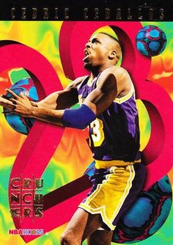 #22 Cedric Ceballos - Los Angeles Lakers - 1995-96 Hoops Basketball - Number Crunchers