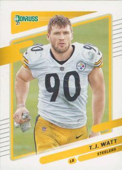 #22b T.J. Watt - Pittsburgh Steelers - 2021 Donruss Football