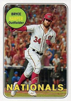 #22e Bryce Harper - Washington Nationals - 2018 Topps Heritage Baseball