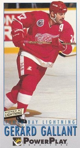 #230 Gerard Gallant - Tampa Bay Lightning - 1993-94 Fleer PowerPlay Hockey