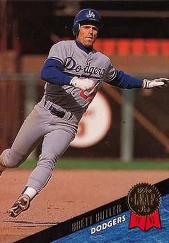 #230 Brett Butler - Los Angeles Dodgers - 1993 Leaf Baseball