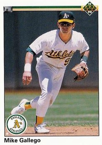 #230 Mike Gallego - Oakland Athletics - 1990 Upper Deck Baseball