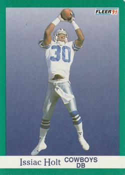 #230 Issiac Holt - Dallas Cowboys - 1991 Fleer Football