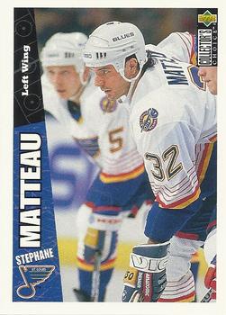 #230 Stephane Matteau - St. Louis Blues - 1996-97 Collector's Choice Hockey
