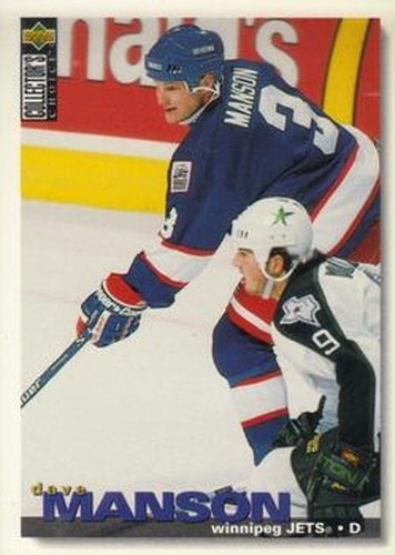 #230 Dave Manson - Winnipeg Jets - 1995-96 Collector's Choice Hockey