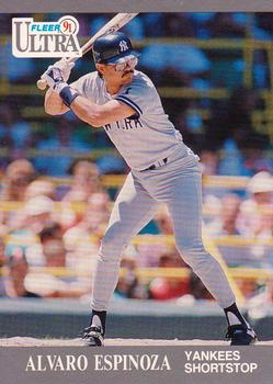 #230 Alvaro Espinoza - New York Yankees - 1991 Ultra Baseball