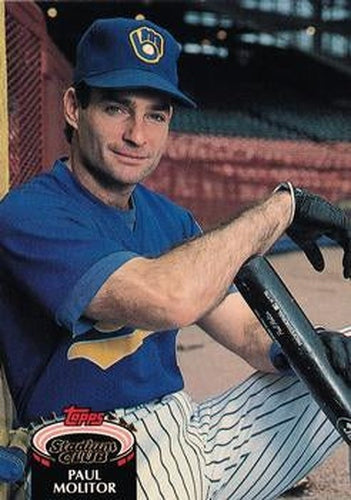 #230 Paul Molitor - Milwaukee Brewers - 1992 Stadium Club Baseball