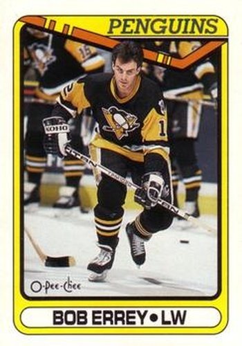 #230 Bob Errey - Pittsburgh Penguins - 1990-91 O-Pee-Chee Hockey